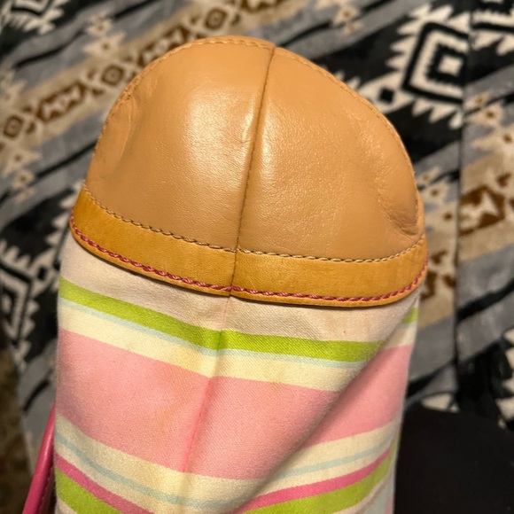 Coach Vintage Hampton Stripe Shoulder Bag - Picture 4 of 13